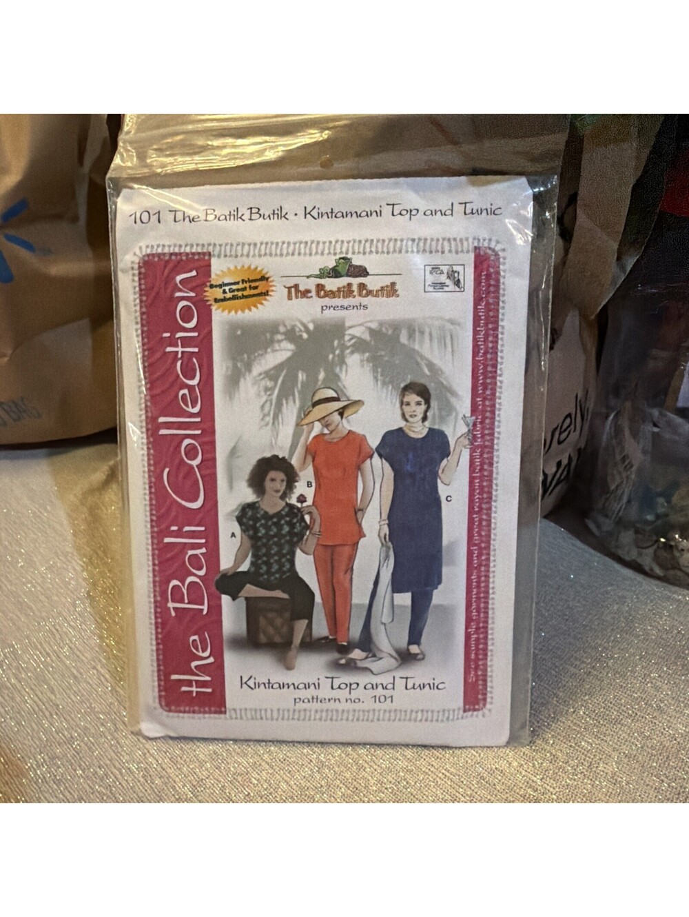 The Batik Butik Top & Tunic Sewing Pattern #101 Bali Collection Sm-XXXL BIN-C1